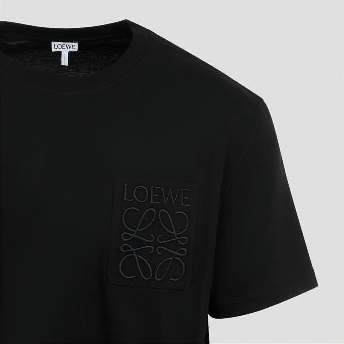 Loewe Short-Sleeved T-Shirt With Subtle Logo Embroidery
