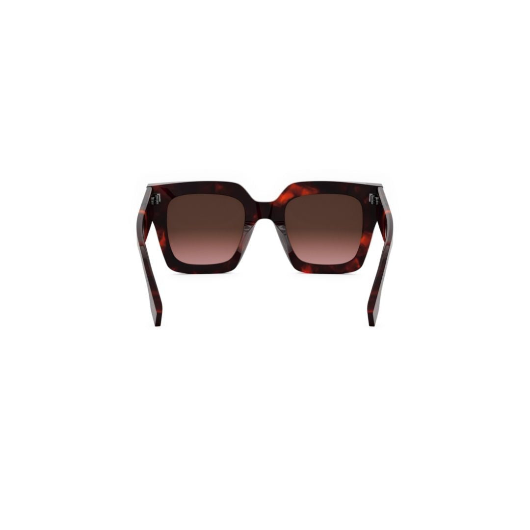 Fendi Fe40101i Oversized Tortoiseshell Acetate Sunglasses