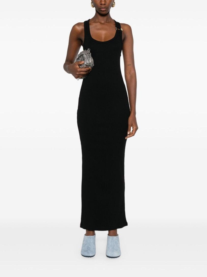 Jean Paul Gaultier Ribbed Cotton Long Dress