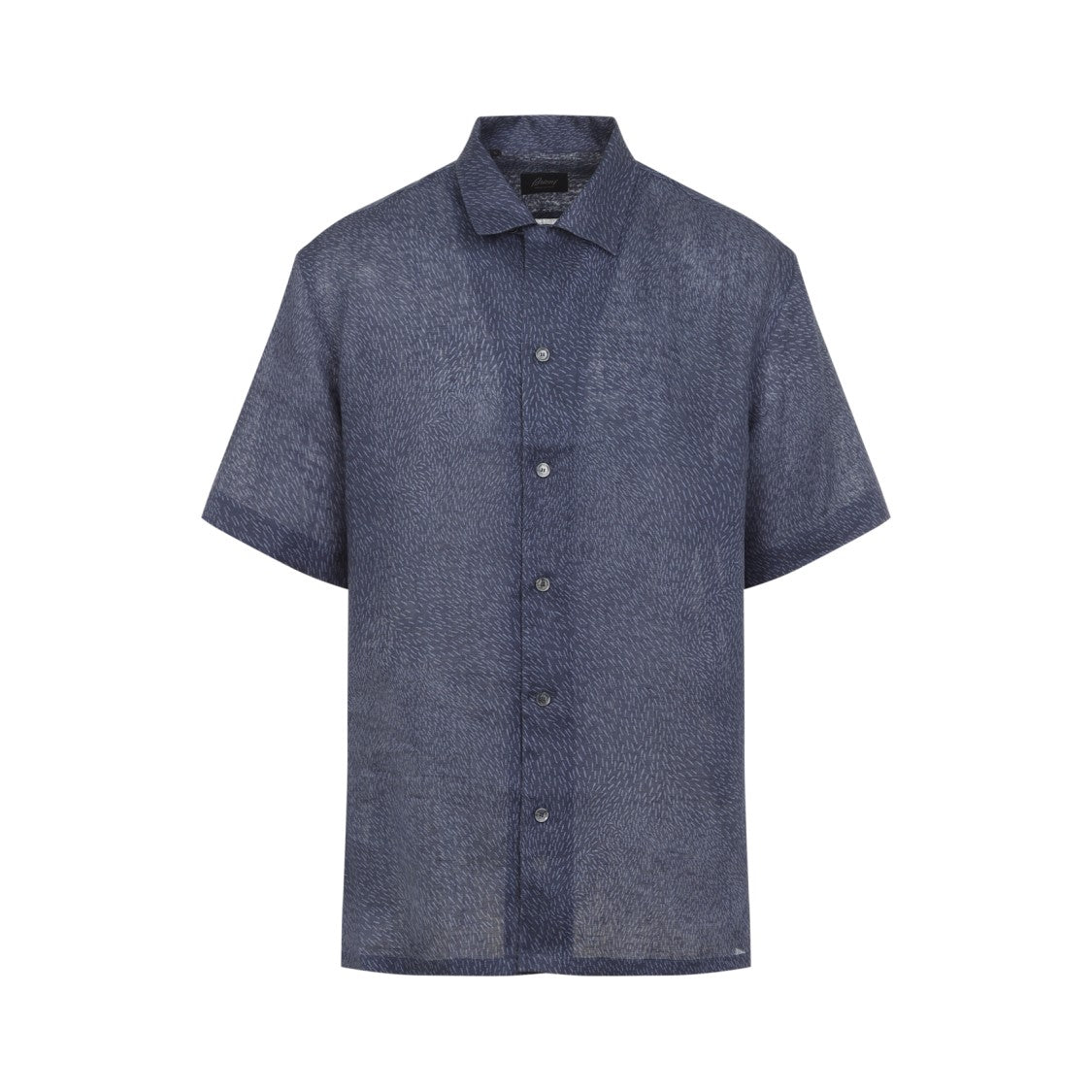 Brioni Textured Linen Button-Up Shirt