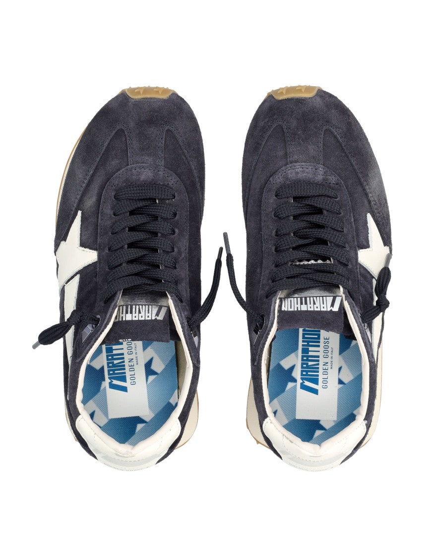 Golden Goose Low-Top Suede Sneakers With White Star Detail