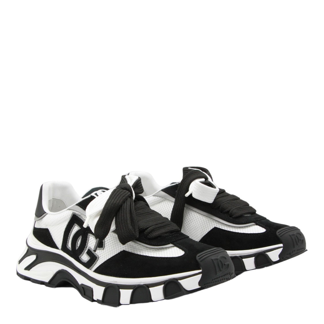 Dolce & Gabbana White Sneakers With Sculpted Sole
