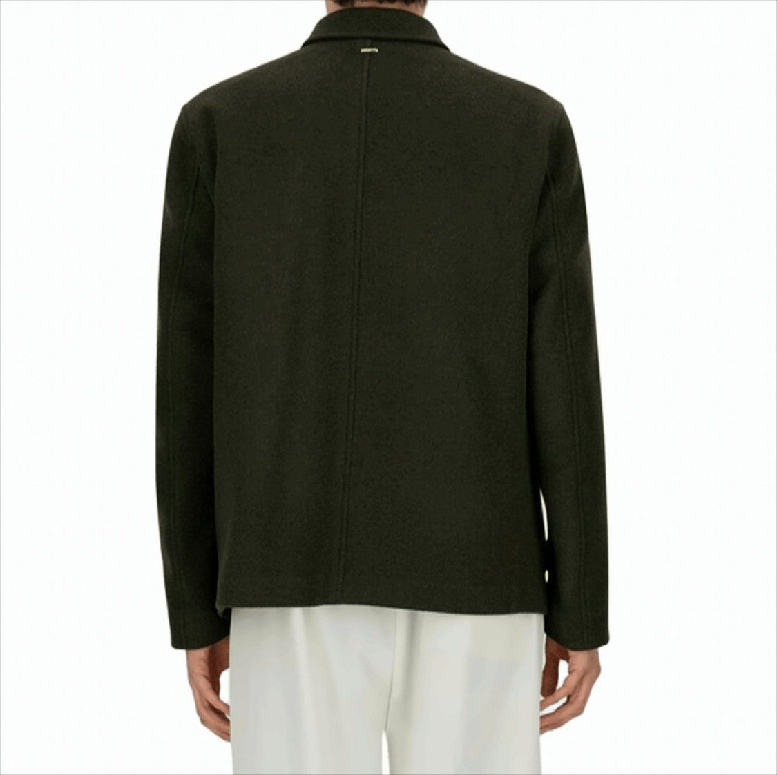 Herno Double-Fabric Jacket With Twill Wool Texture