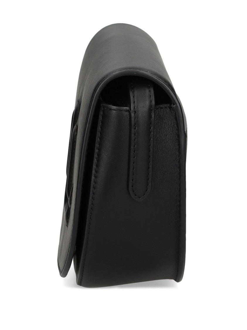 Lauren Ralph Lauren Black Leather Belt Bag