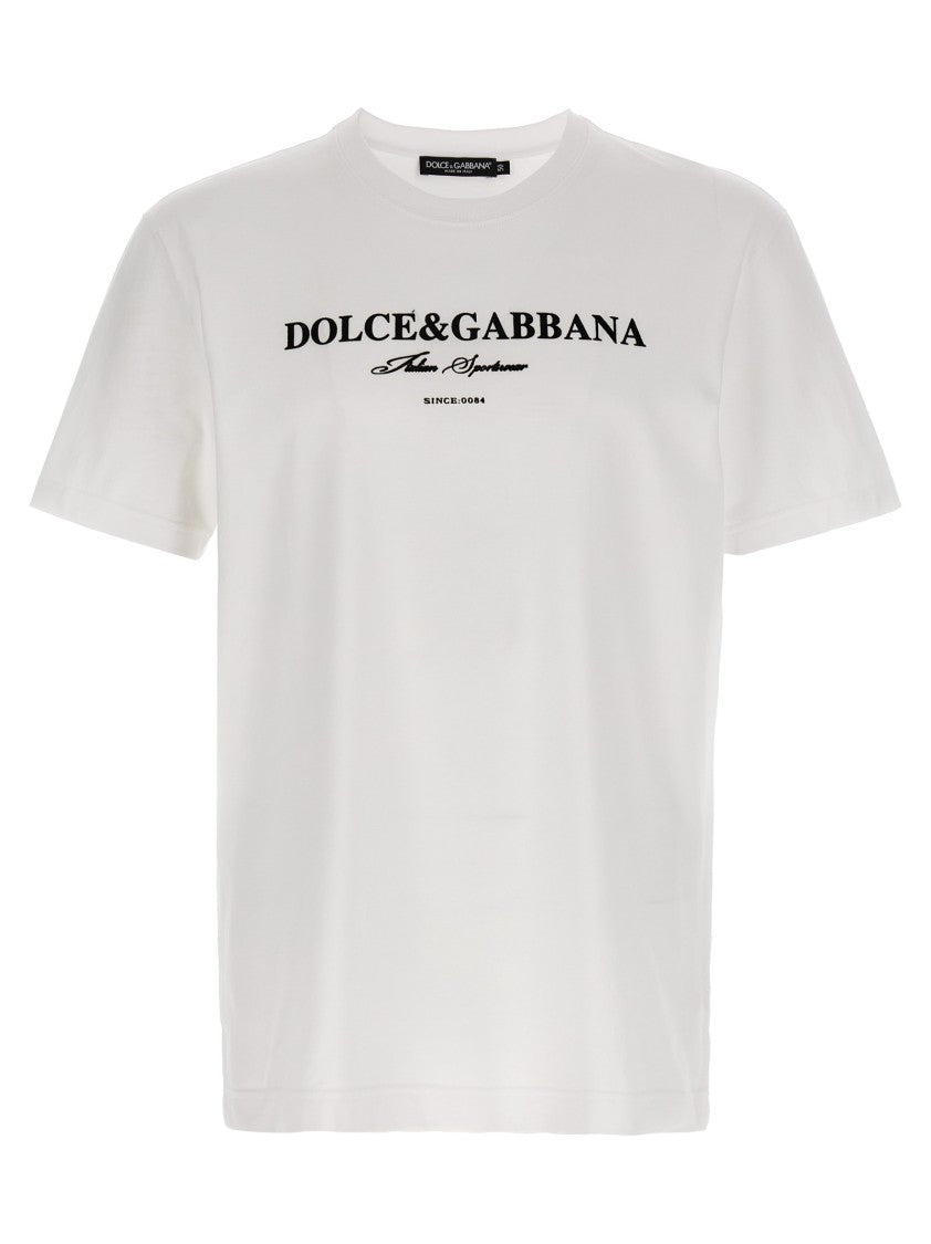 Dolce & Gabbana Flock Print T-Shirt
