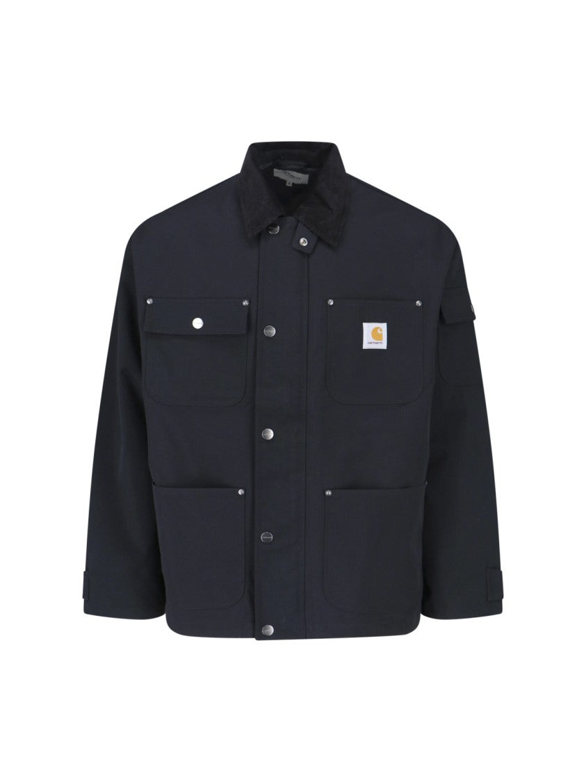 Carhartt Wip Black Clapton Structured Four Pocket Jacket