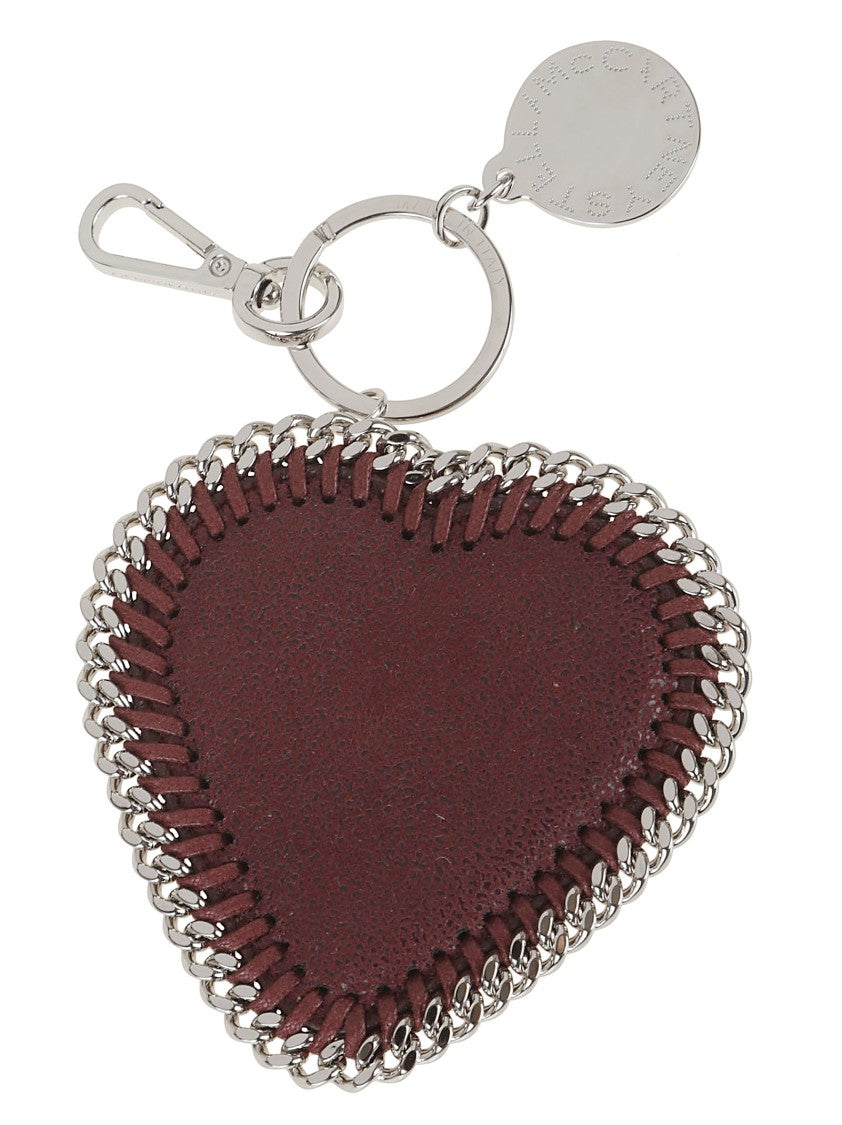 Stella Mccartney Falabella Heart Charm Eco Shaggy Deer W/Palladium Chain