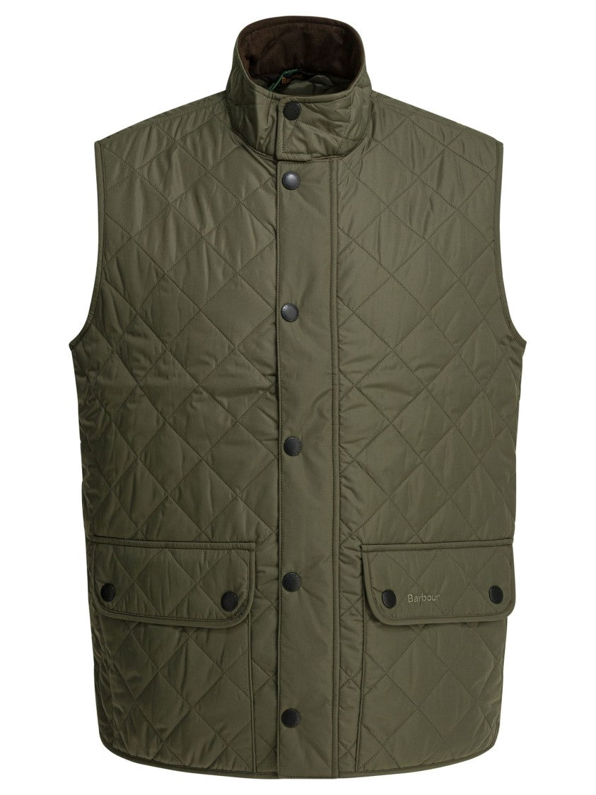 Barbour Lightweight Diamond-Quilted Sleeveless Jacket With Stand-Up Collar