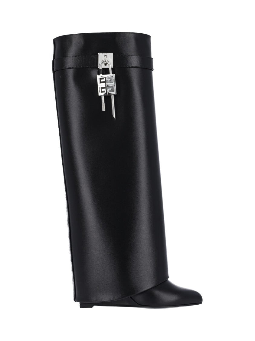Givenchy Pointed Toe Black Leather Boots