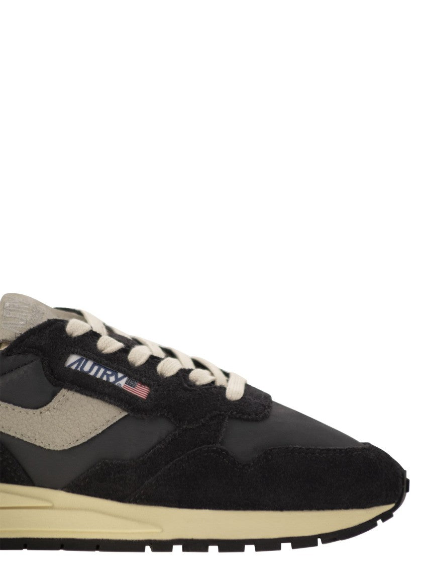 Autry Reelwind - Suede And Technical Textile Trainer