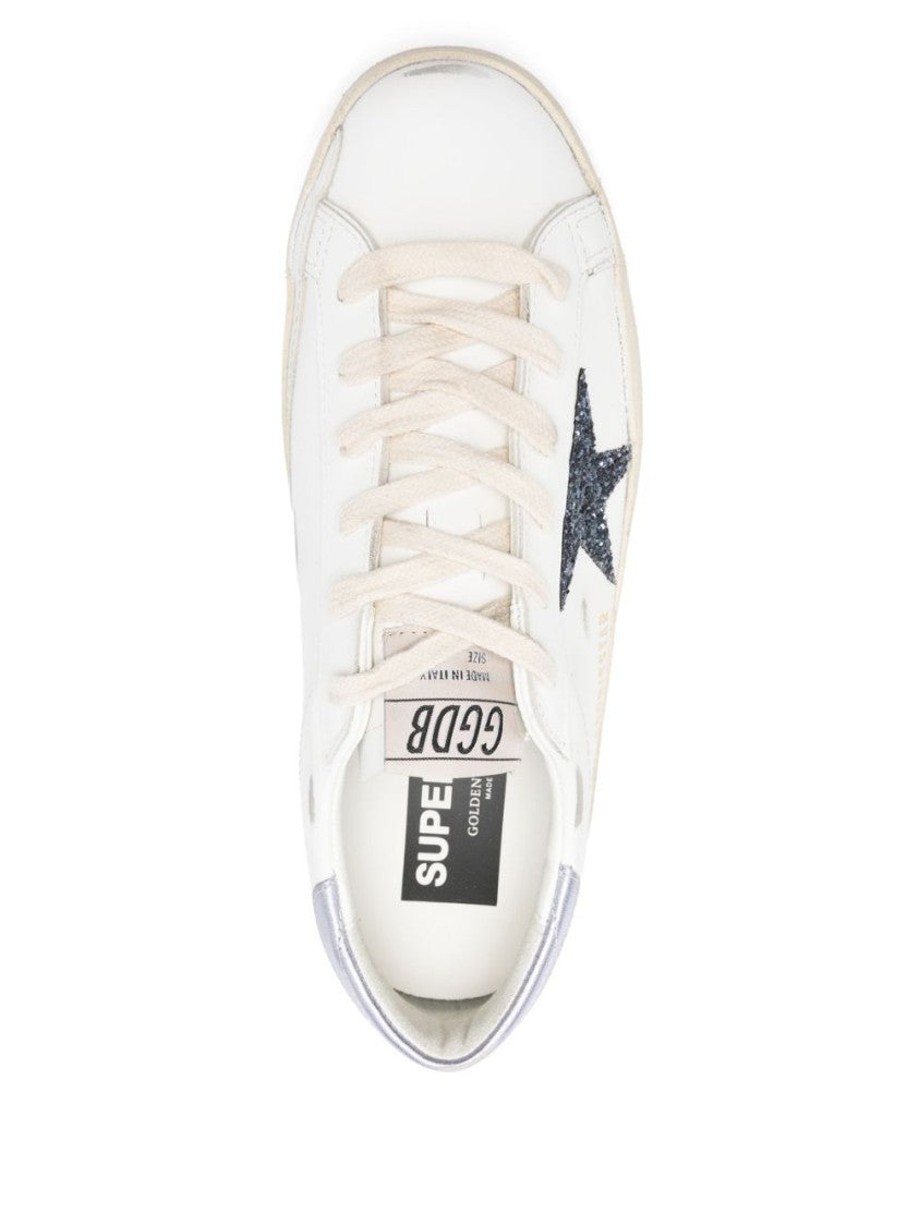 Golden Goose Super Star Sneakers With Glitter Star