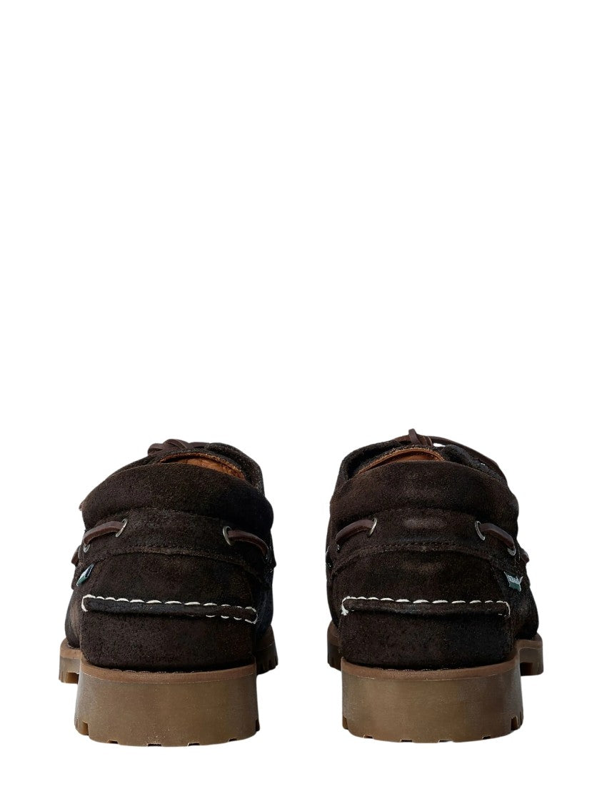 Sebago Brown Waxed Suede Boat Shoes