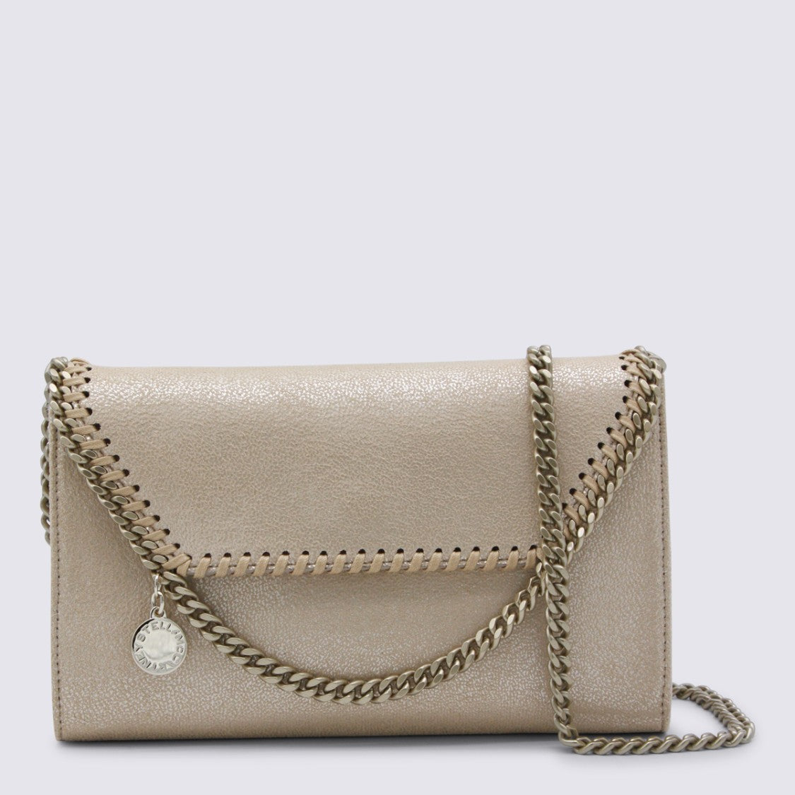 Stella Mccartney Gold Faux Leather Falabella Mini Crossbody Bag