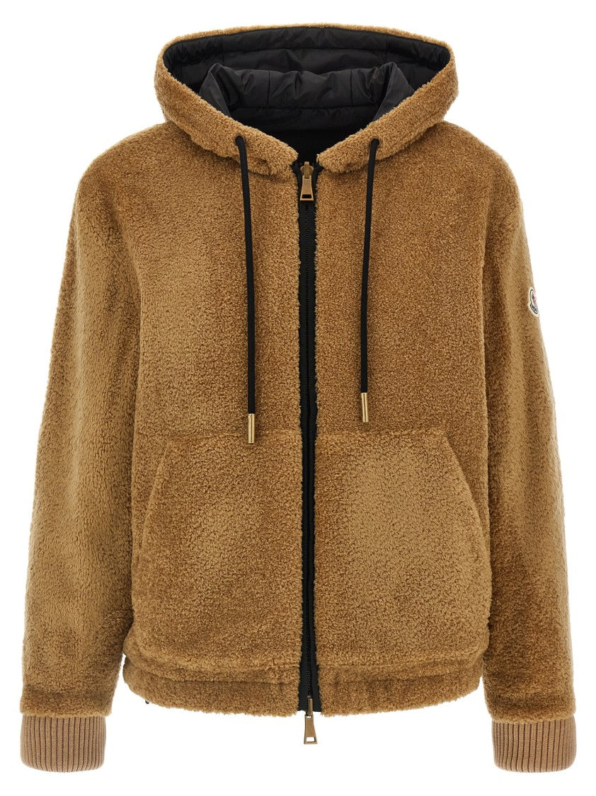 Moncler Reversible Teddy-Effect Fleece Hoodie