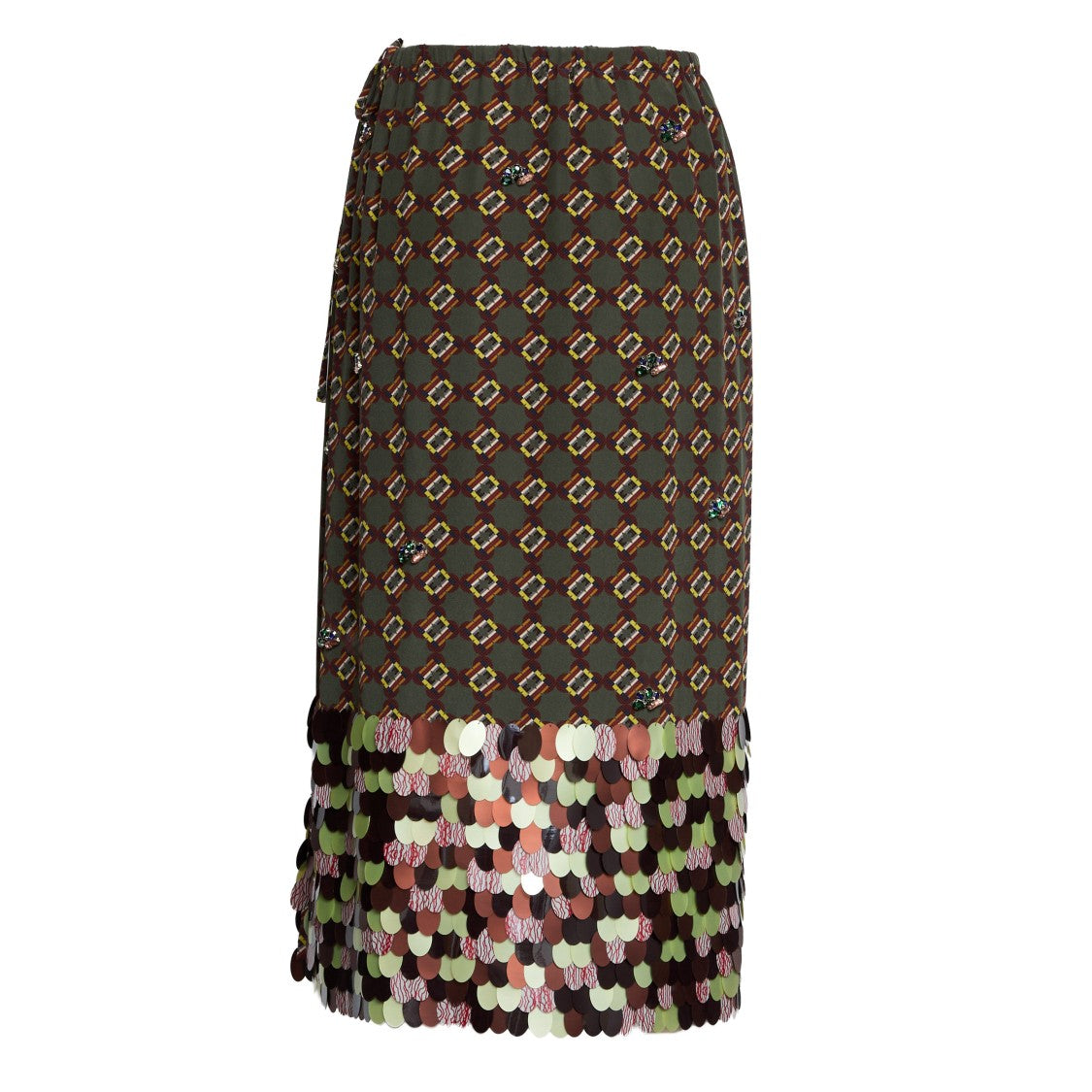 Dries Van Noten Scotta Long Emb 2072 W.W. Skirt