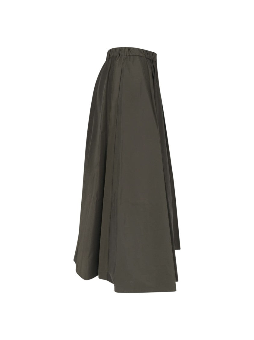 Aspesi Green Technical Midi Skirt