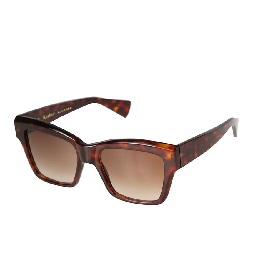 Kador Charm Oversized Tortoiseshell Sunglasses With Gradient Lenses