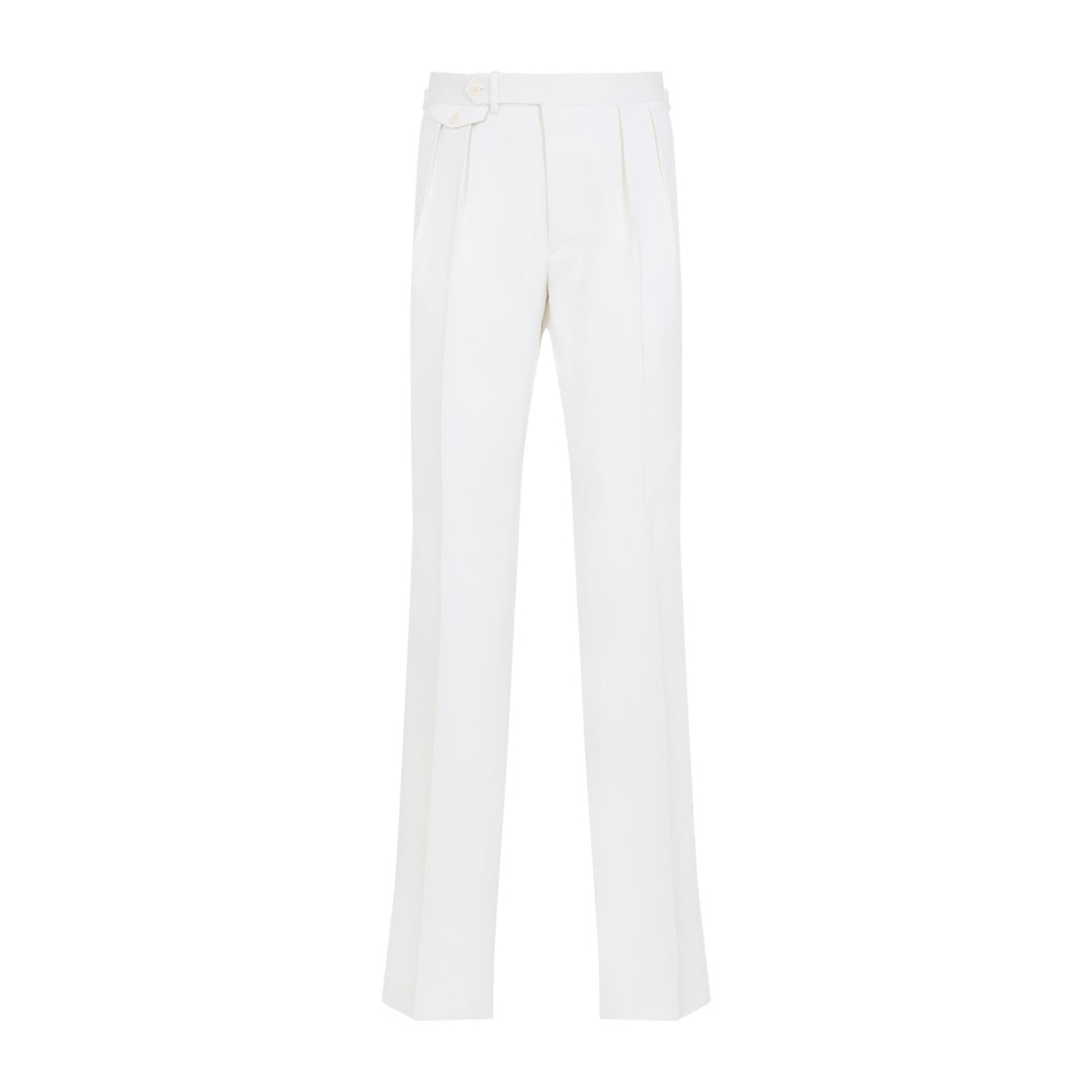 Ralph Lauren X Purple Label Tailored Silk Trousers With Pleated Detailing
