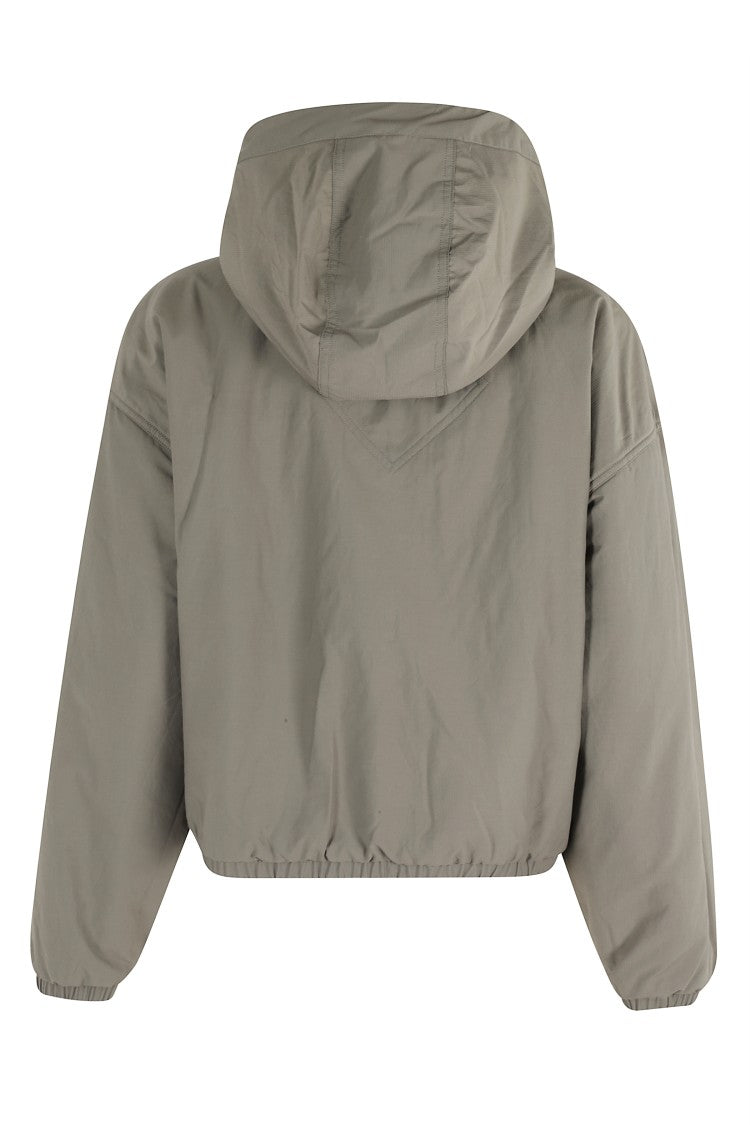 Canada Goose Reversible Fleece Bomber Jacket With Hood