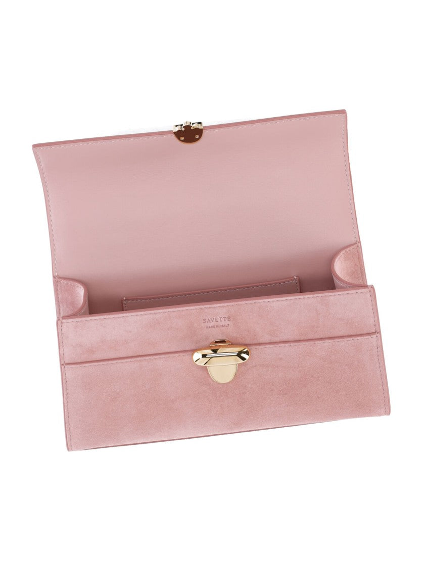 Savette "Symmetry" Clutch Bag Pink