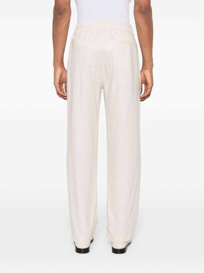 Gcds White Linen Trousers