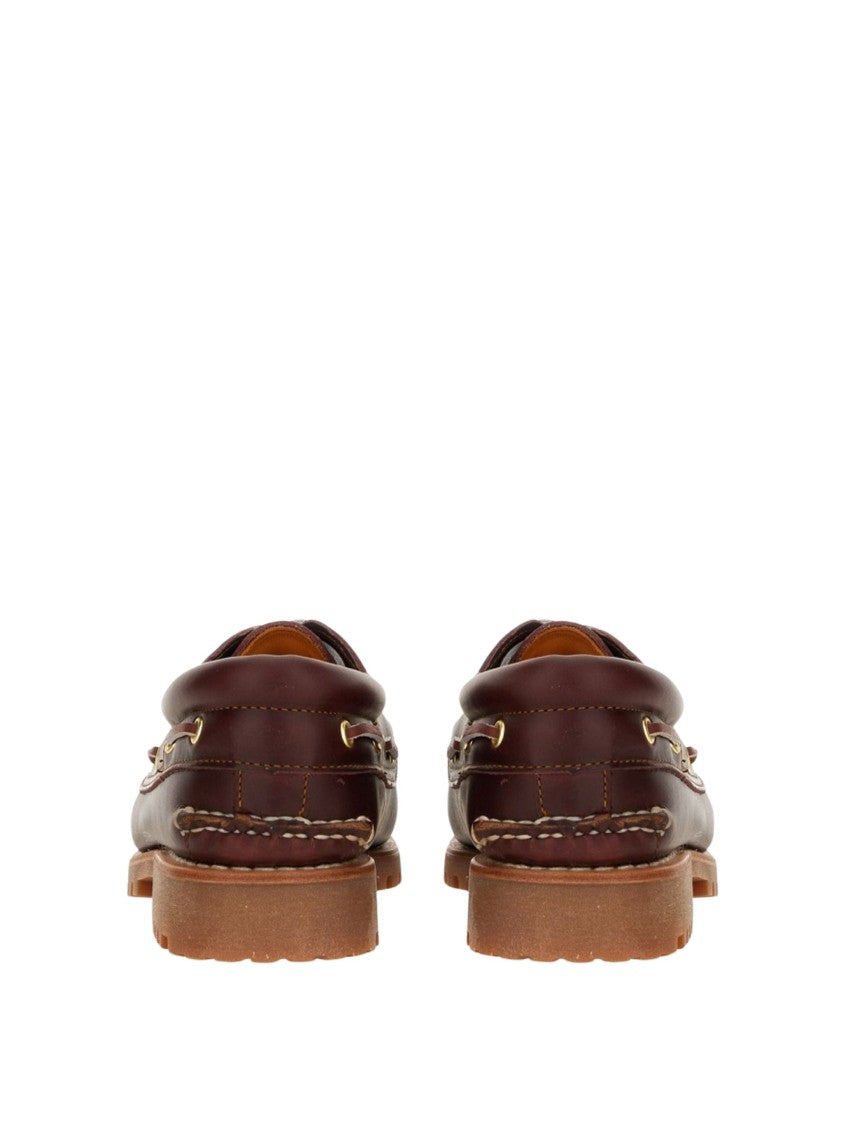 Timberland Burgundy Leather Boat Shoes