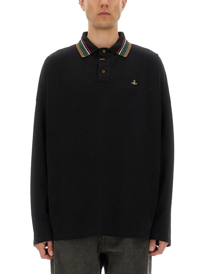 Vivienne Westwood Relaxed Fit Long-Sleeved Polo Shirt