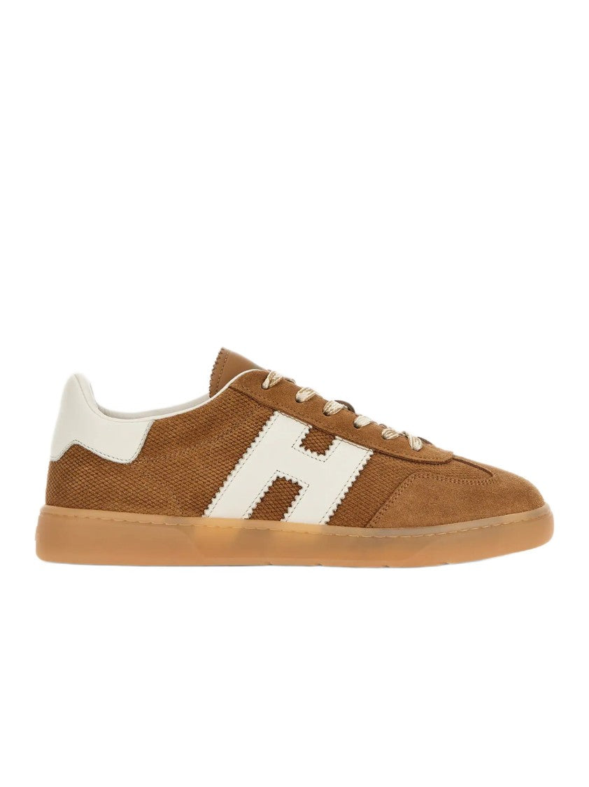 Hogan Suede Leather Sneakers With Iconic Serrated 'H'