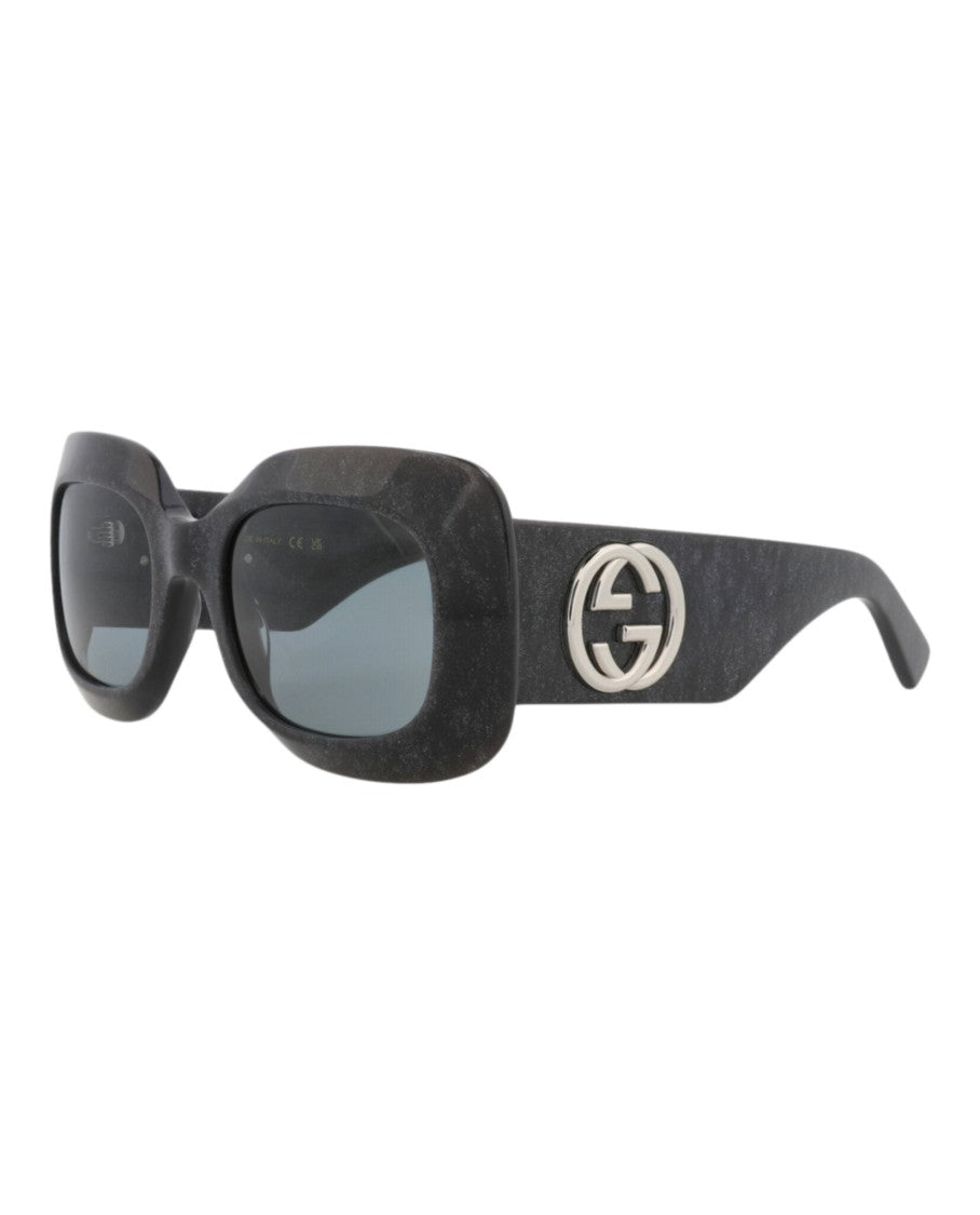 Gucci Square-Frame Recycled Acetate Sunglasses
