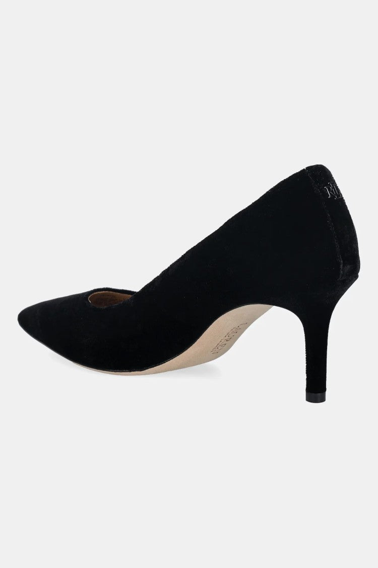 Lauren Ralph Lauren Closed Toe Lanette Pumps With Velvet Finish