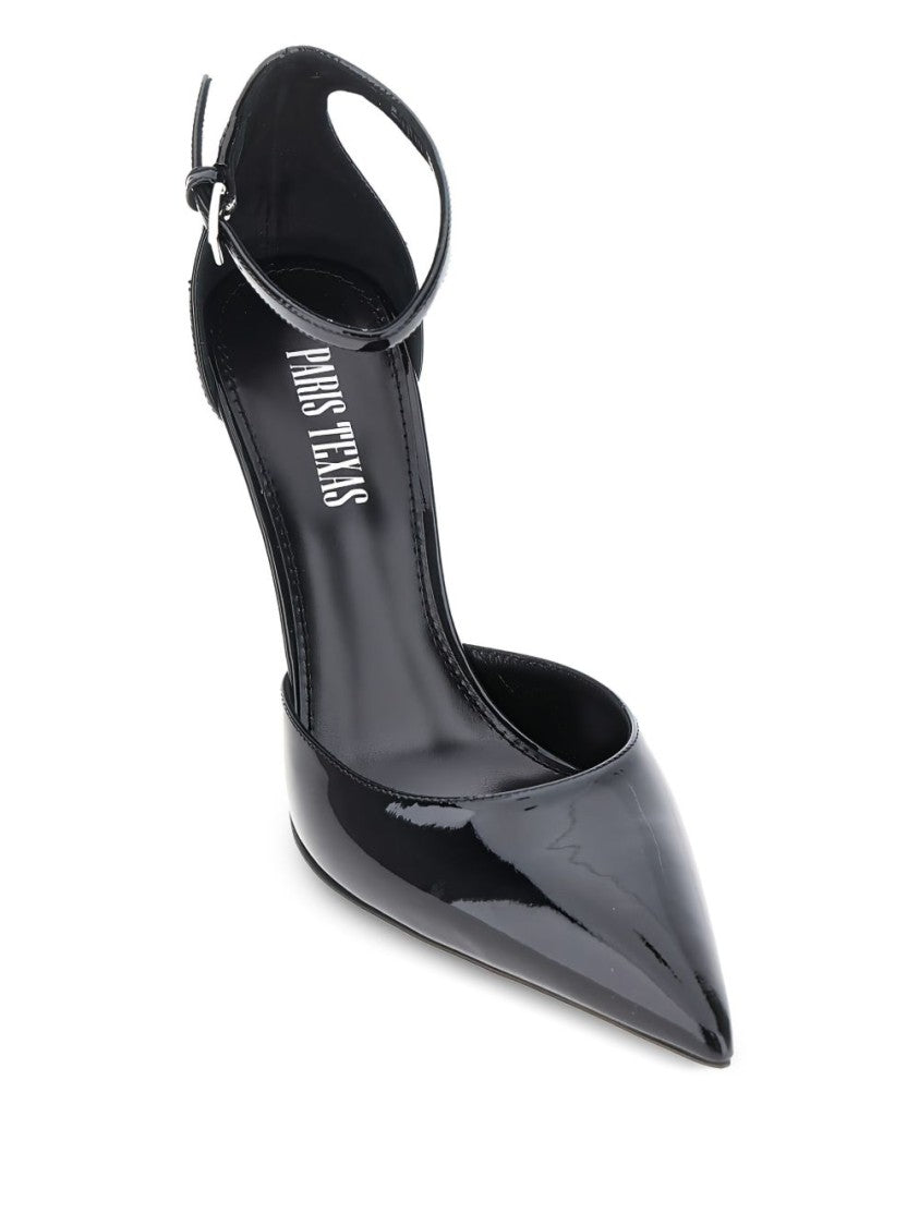 Paris Texas Pointed-Toe High Heel Pumps With Ankle Strap