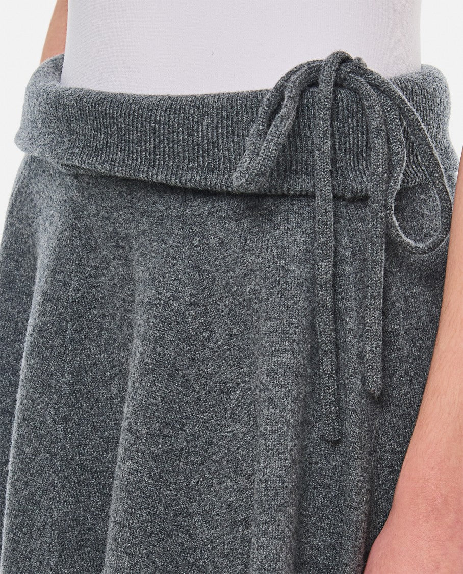 Extreme Cashmere Cashmere Short Pleated Skirt