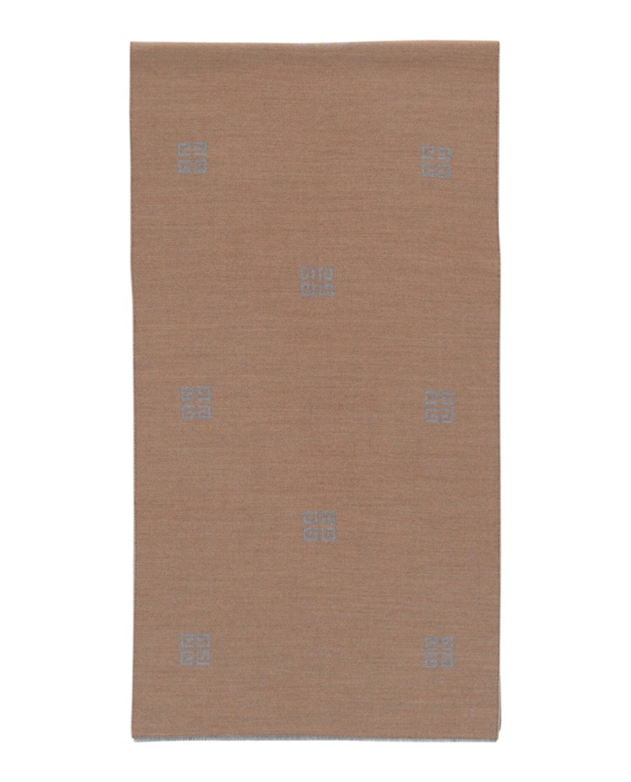 Givenchy 4G Logo Pattern Wool Scarf