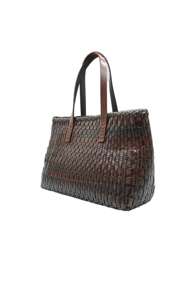 Dragon Diffusion Artisan Woven Buffalo Leather Shoulder Bag
