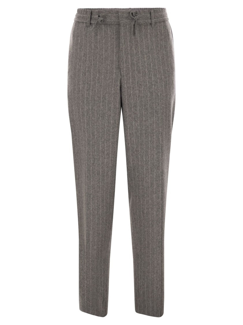 Boss Brushed Stretch Flannel Trousers
