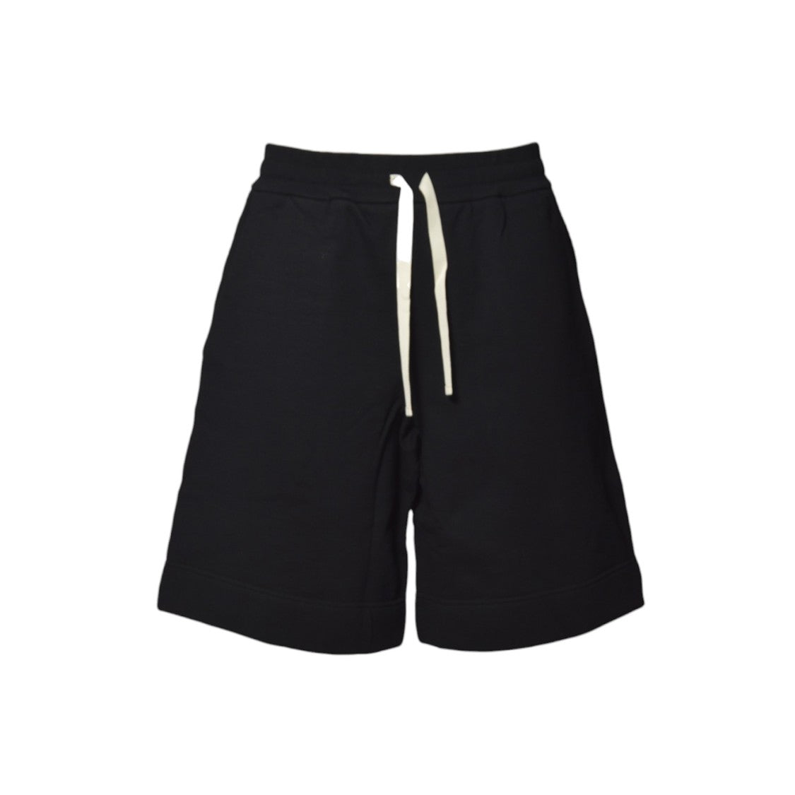 Jil Sander Black Brushed Cotton Bermuda Shorts