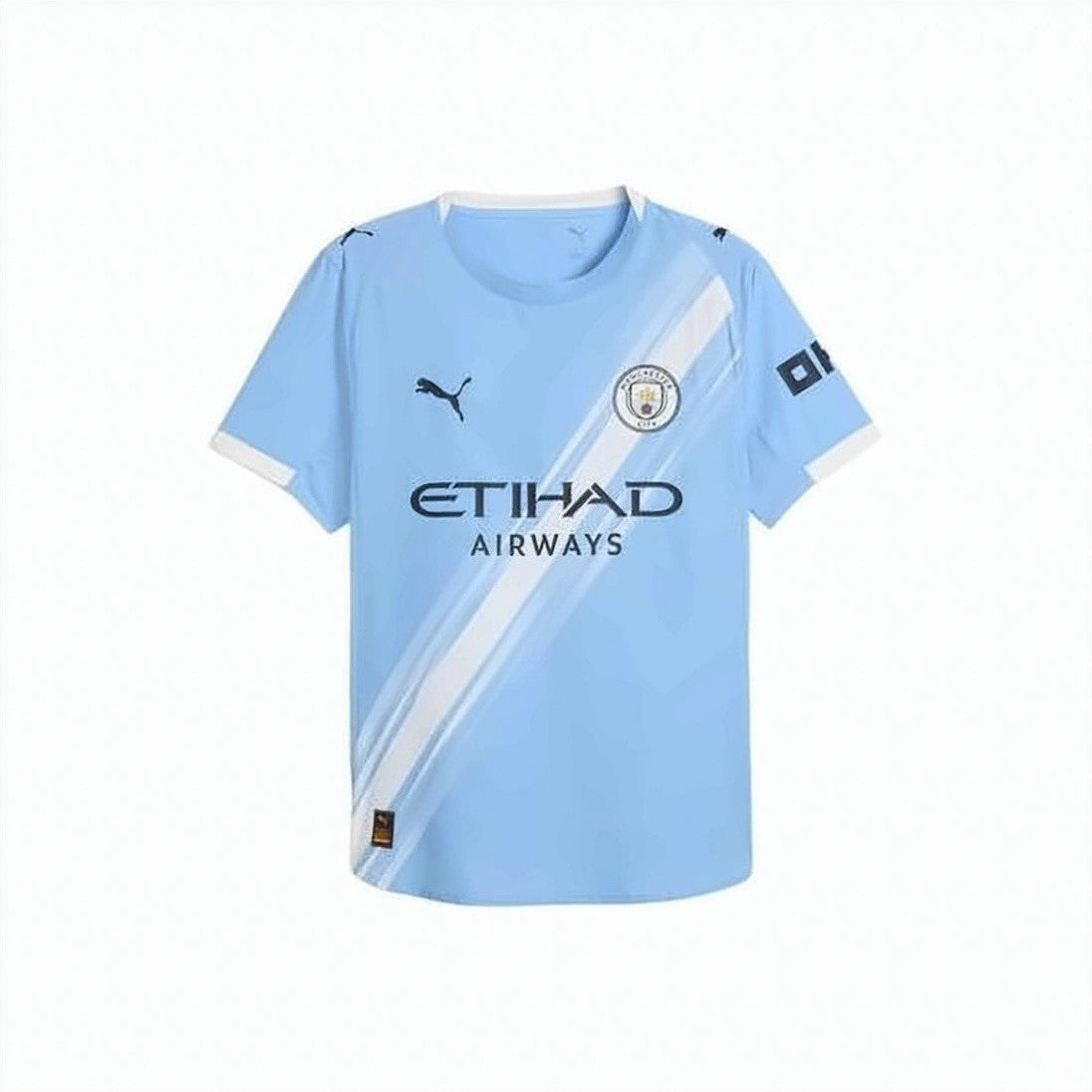 Puma Short-Sleeve Training T-Shirt With Diagonal Striped Design