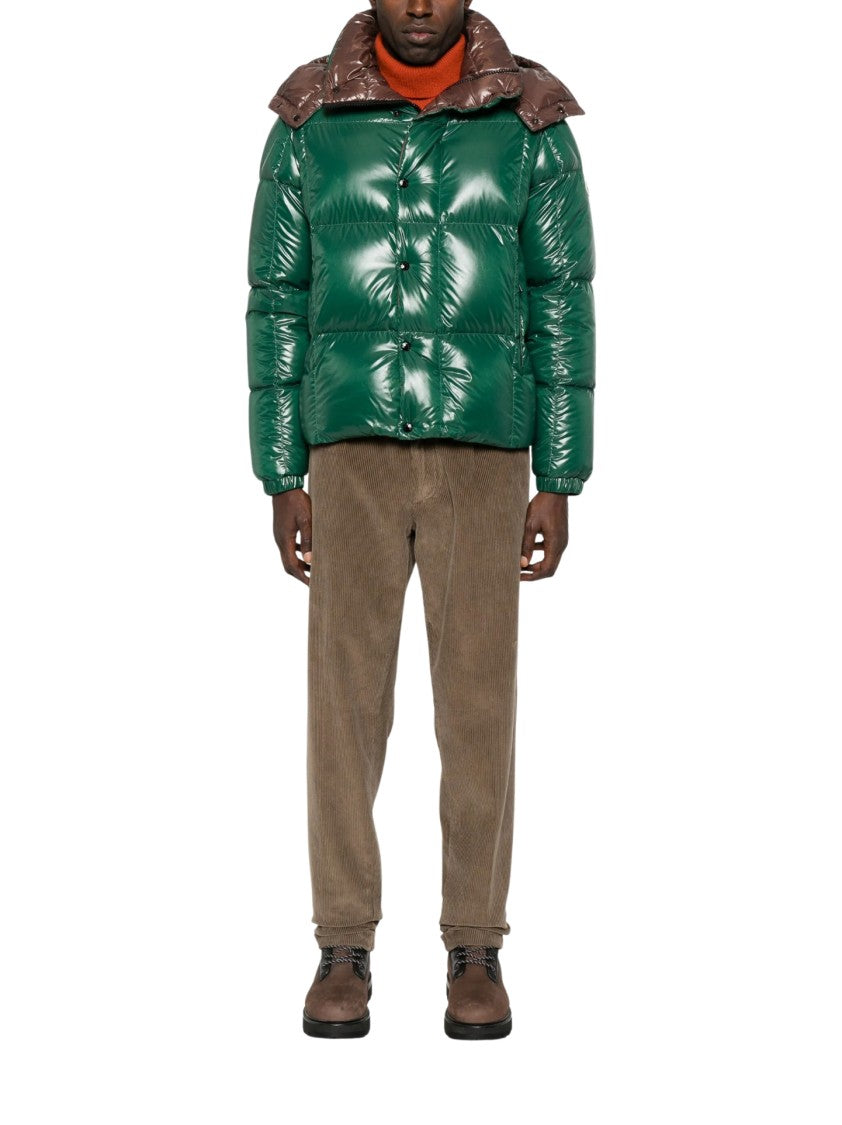 Moncler Deep Green Glossy Finish Moncler Puffer Jacket