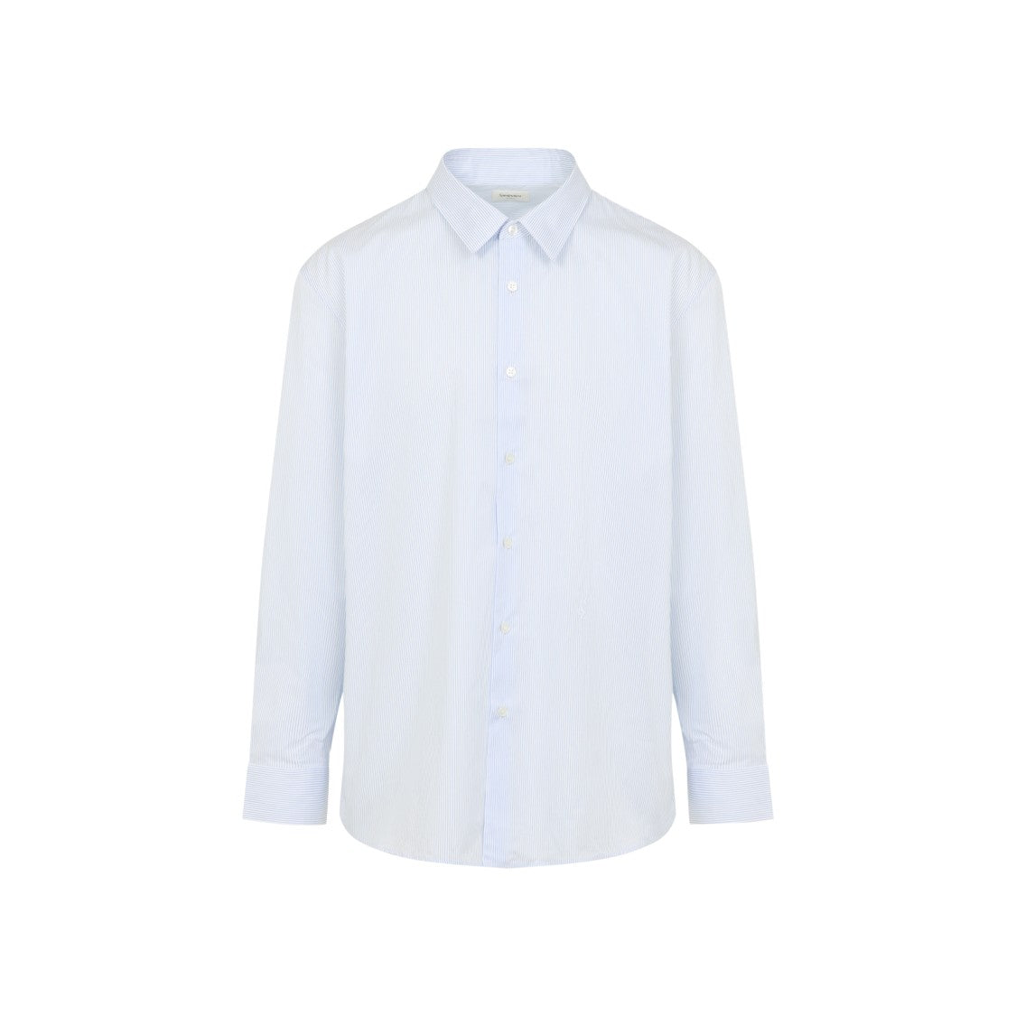 Saint Laurent Long-Sleeve Button-Up Shirt With Pointed Collar