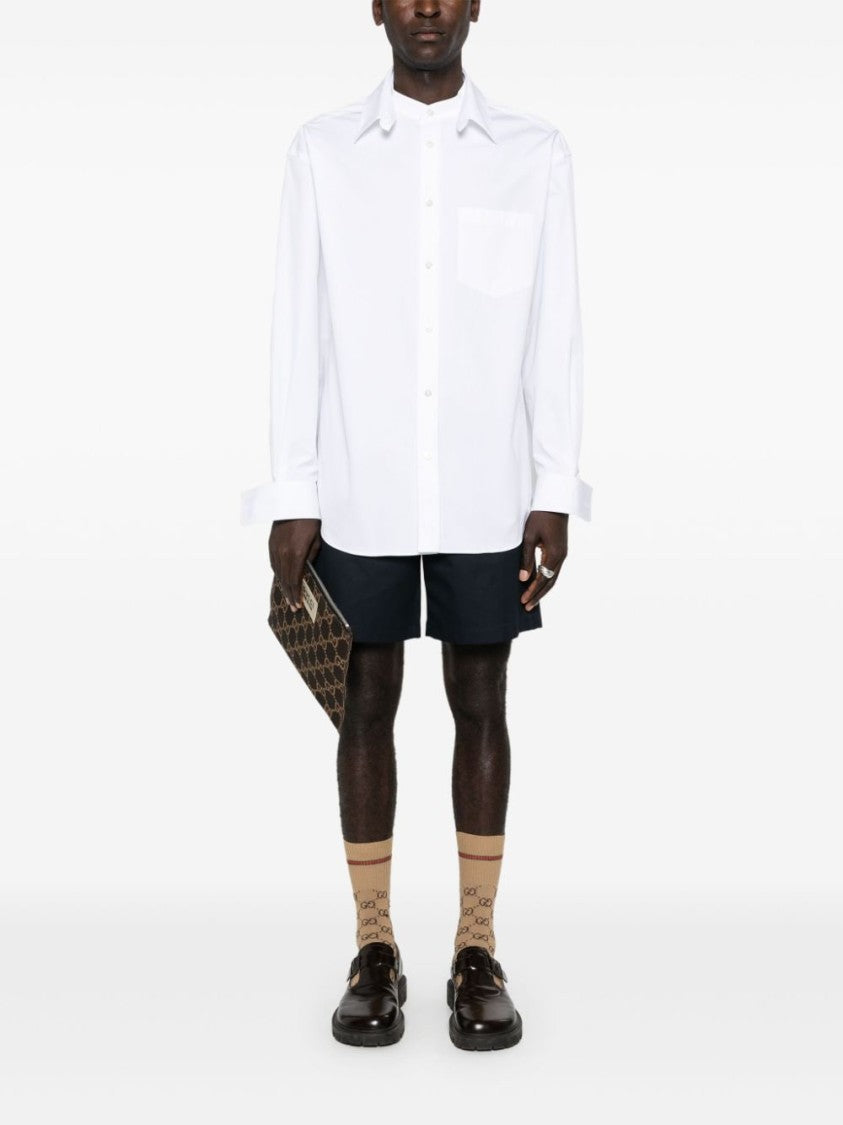 Gucci Logo-Embossed Cotton Shirt