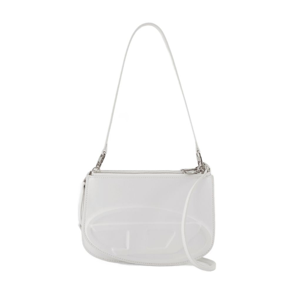 Diesel 1Dr Twin Shoulder Bag - Leather - White