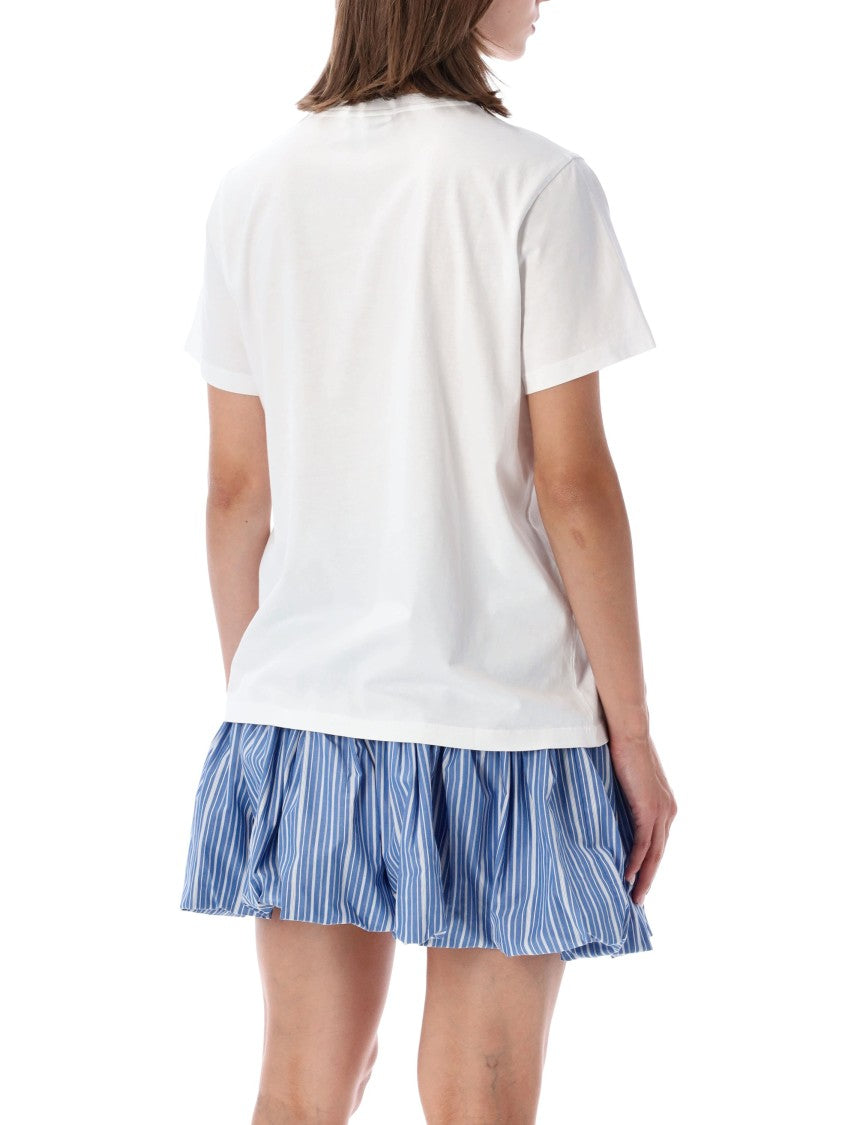 Ganni Short-Sleeve Graphic T-Shirt With Strawberry Print