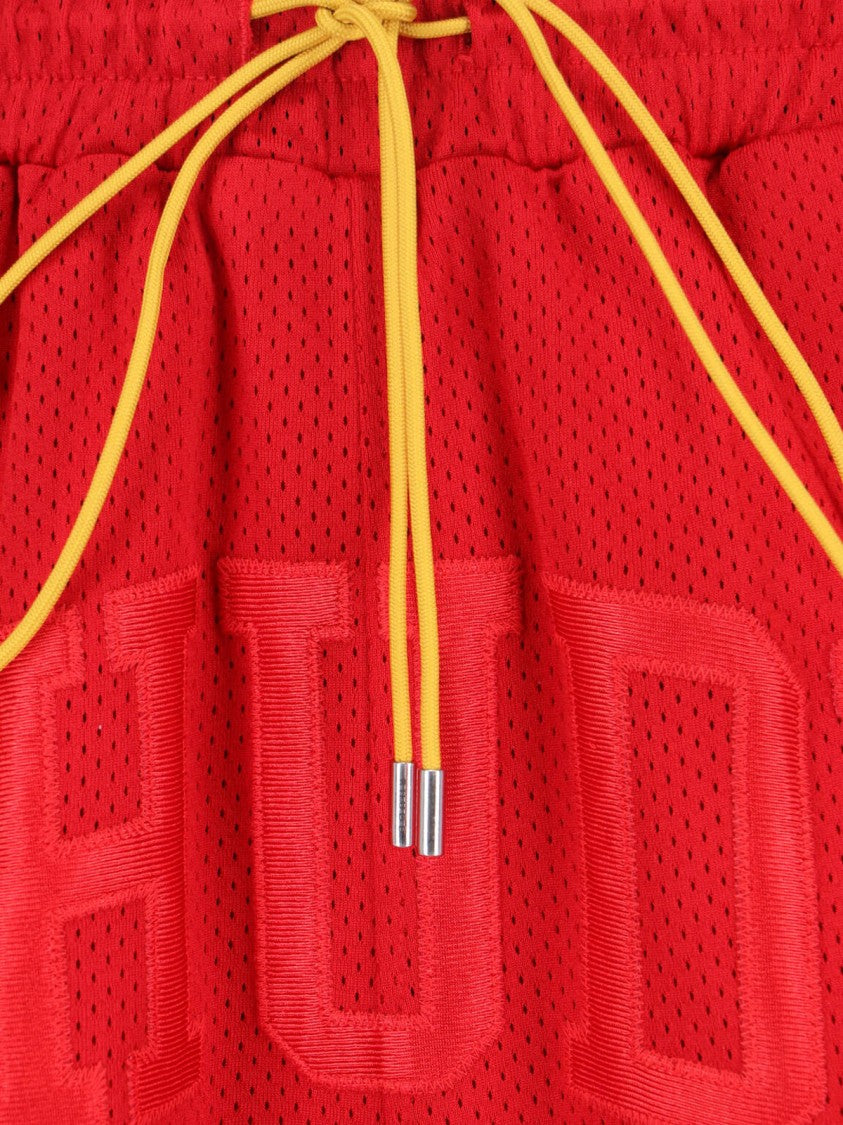 Rhude Red Straight-Leg Shorts With Classic Waistband