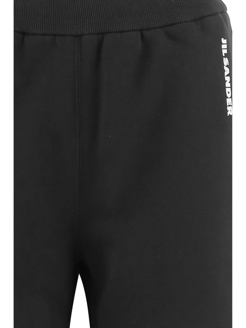 Jil Sander Black Relaxed Fit Cotton Cropped Pants