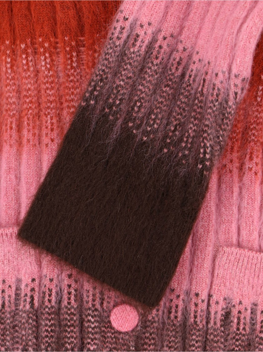 Fendi Mohair Blend Cardigan, Multicolor