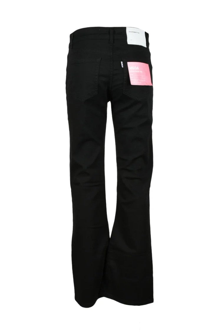 Department 5 Black Flared Stretch Jeans