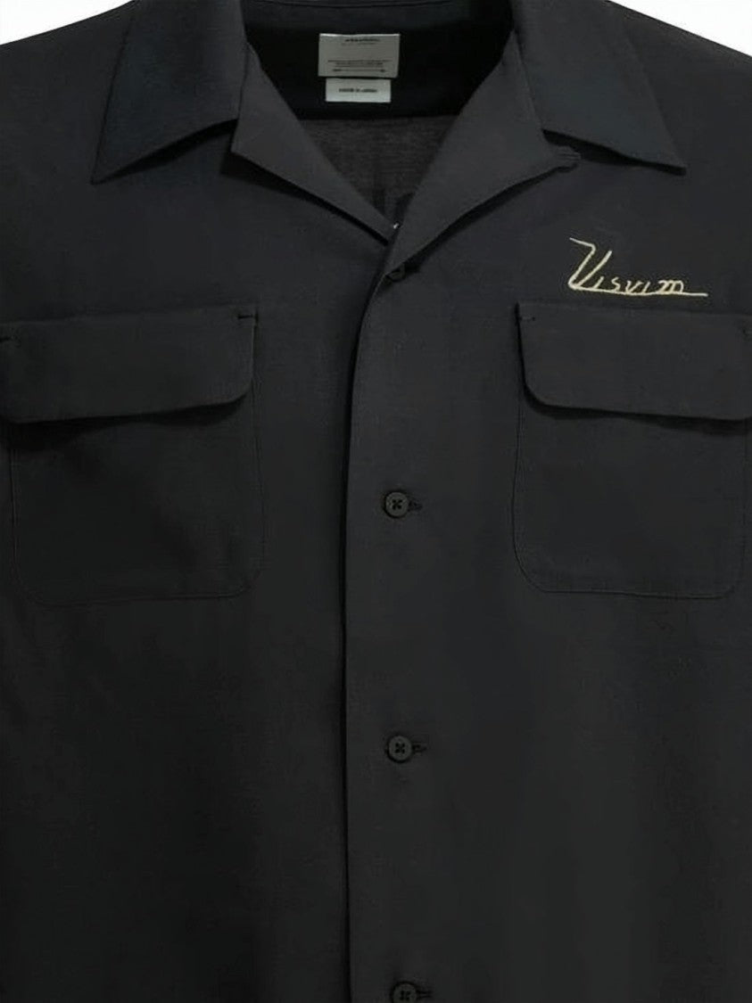 Visvim White Boxy Cropped Camp Collar Shirt