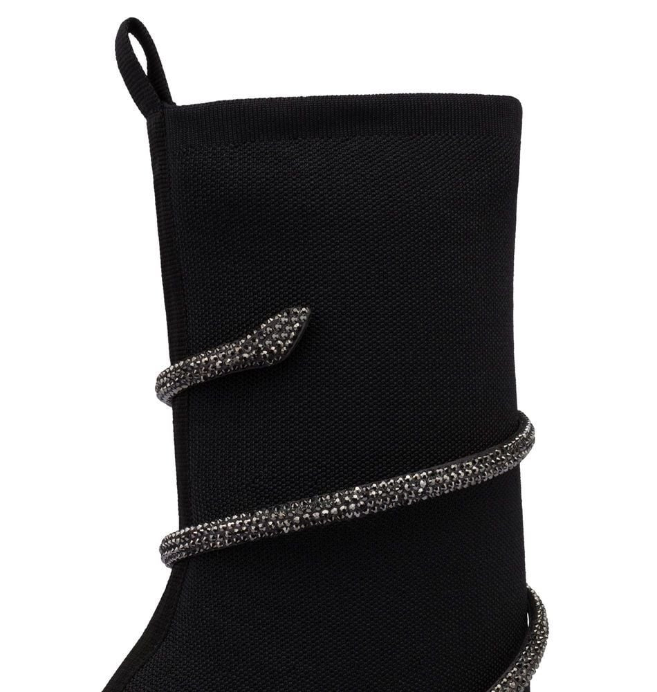 René Caovilla Margot Black Bootie 105