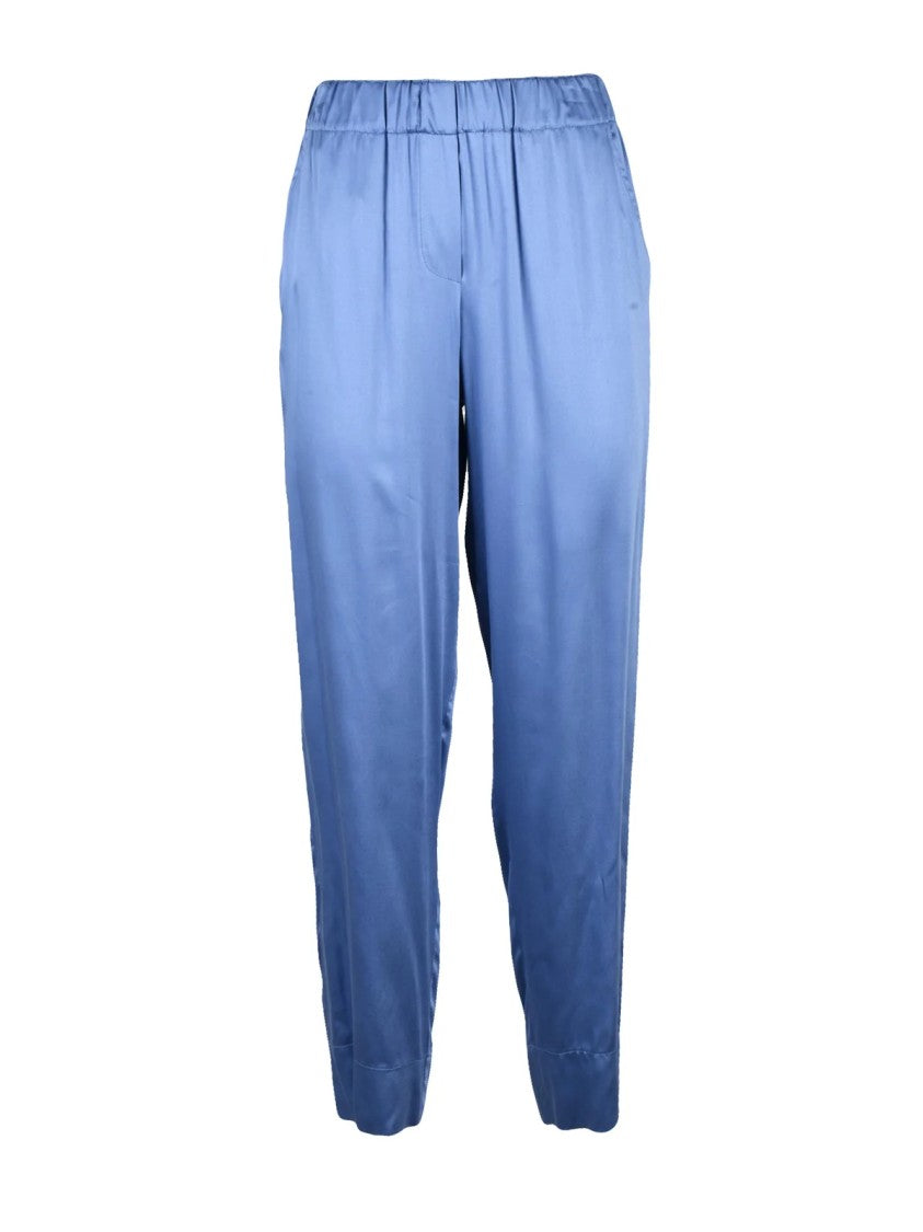 Ella Lago Di Como Ella Lago Di Como Satin Pajama Trousers Blue