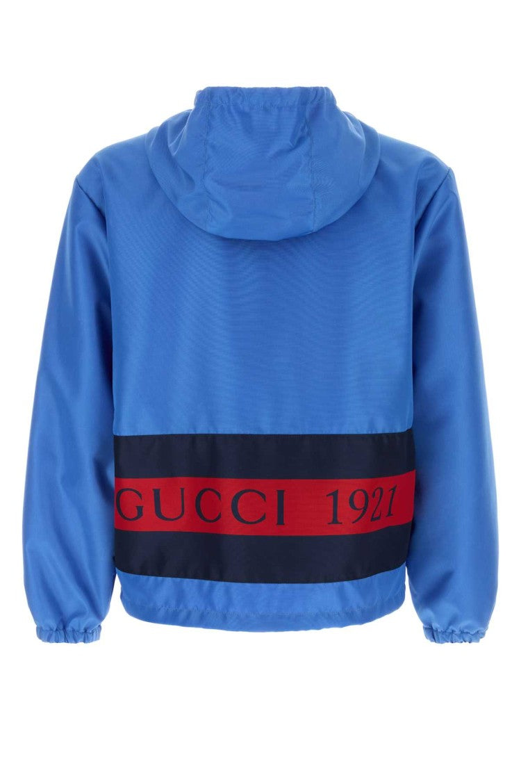 Gucci Blue Nylon Jacket